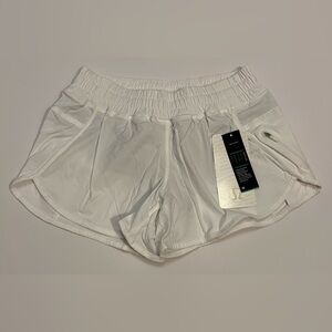 lululemon athletica White Women's Running Tracker Short IV (4”)